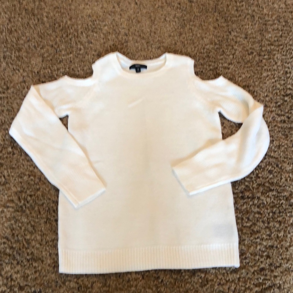 Cold shoulder sweater